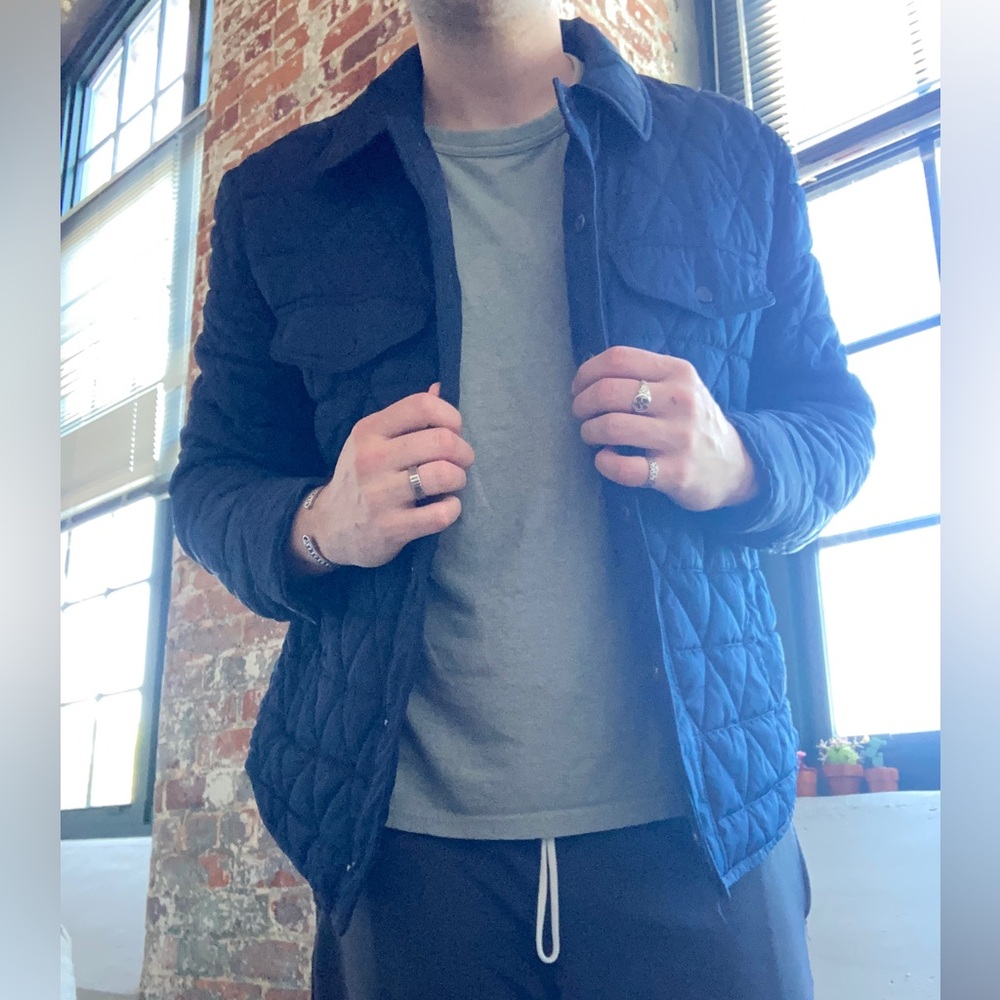 Marc New York - Men’s Chevron Quilted Down Jacket